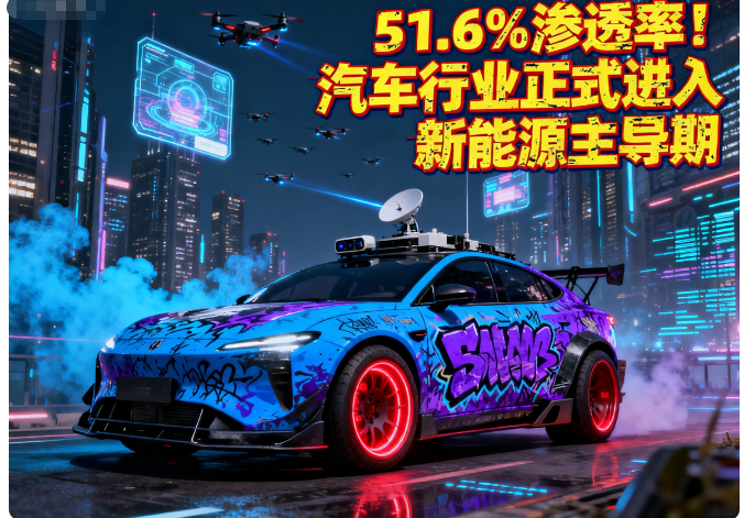 新能源渗透率首破 51.6%！2025 年 11 月汽车行业迎来质变时刻