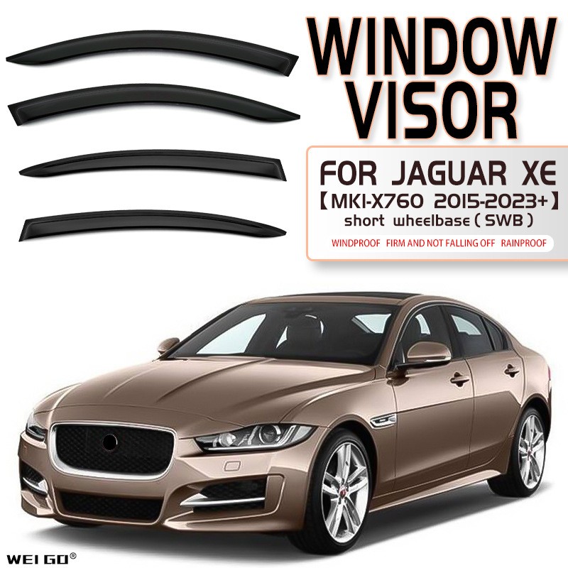 适用于进口捷豹XE车窗晴雨遮阳挡雨板JAGUAR XEL Window visor